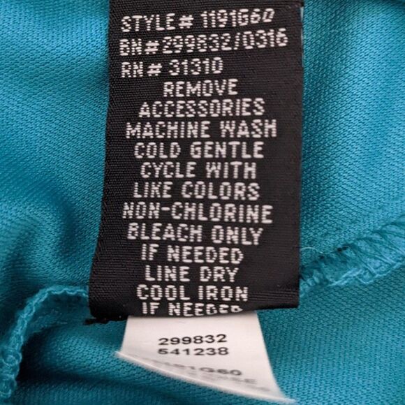 Iz Byer Turquoise Blue Mini Sheath Dress with Tie and Zipper Accent NWT Size XS - Picture 7 of 7